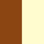 Marrón y crema