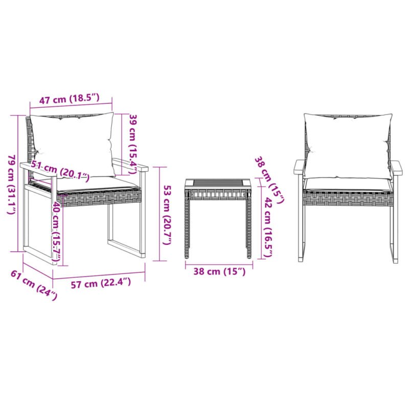 muebles balcón